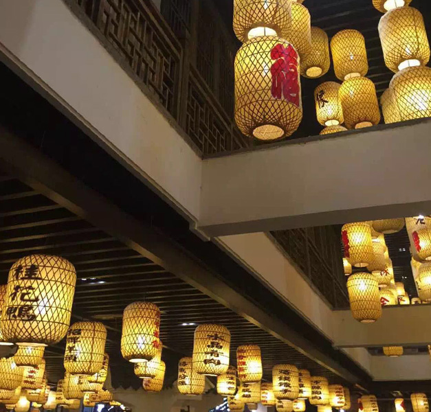 美爾家藤藝燈飾實拍圖